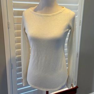 Ann Taylor long sleeve sweater with wrist zipper detail